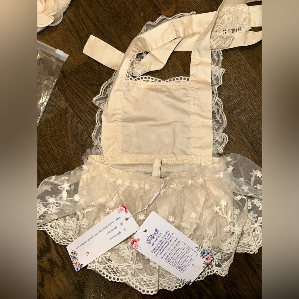 Lace Ruffle Baby Dress - Picture 9 of 12